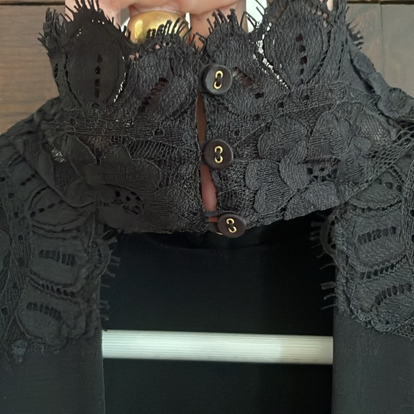 We Are HAH Take HAH Bow Black Lace Reversible Bodysuit - Picture 6 of 8